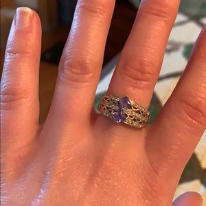 Tanzanite and diamond ring